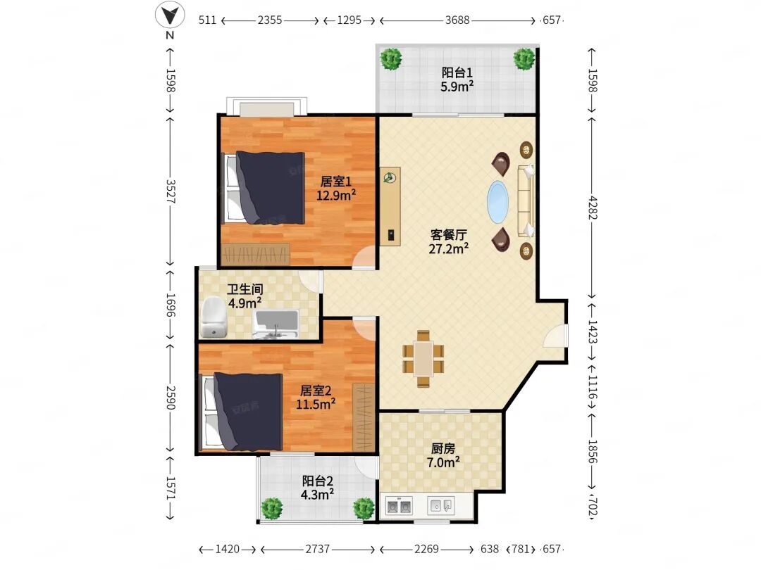 天河北二手房出售，瑞安创逸总价*低两房
