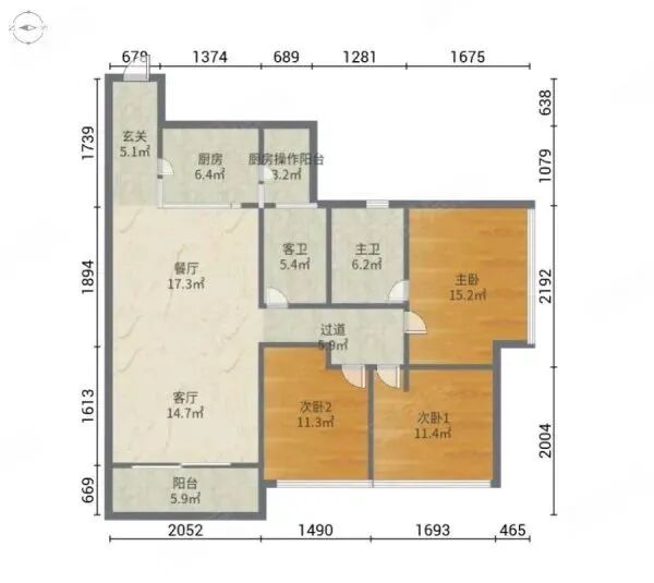 广州天河北二手房，希尔顿阳光，118平，总价1098万！