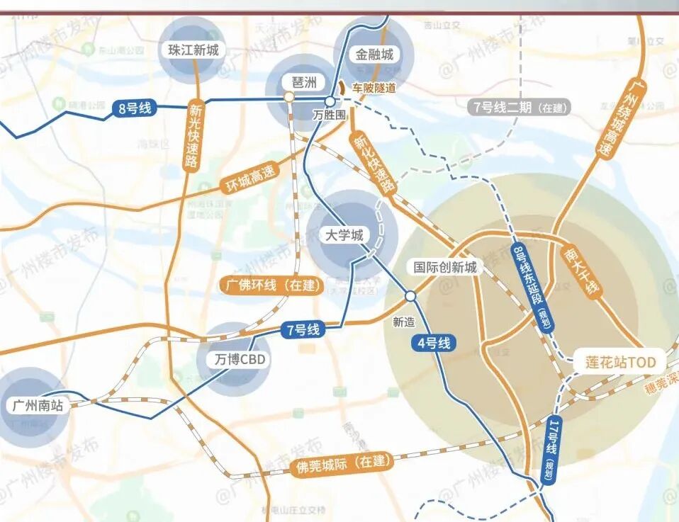 恭喜番禺东！莲花站又有新进展，交通利好连砸！