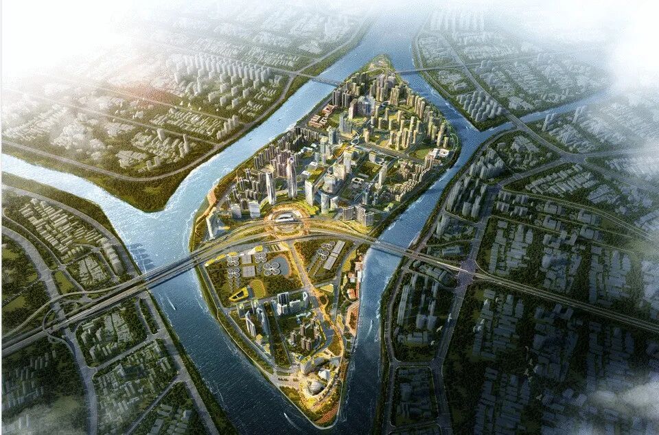 荔湾上新盘大坦沙岛【凯德双桥新作】单价4起万，户户都望江！