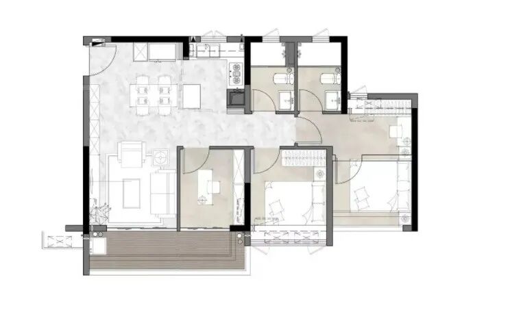 天河新盘【中建天河精诚壹号】四百多万买三房？