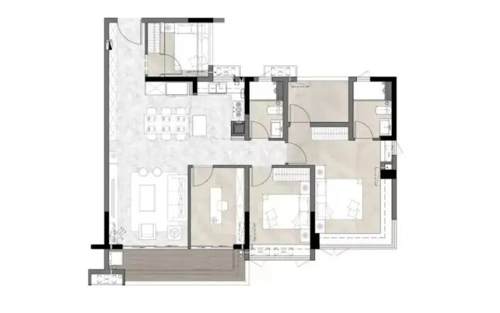 天河新盘【中建天河精诚壹号】四百多万买三房？