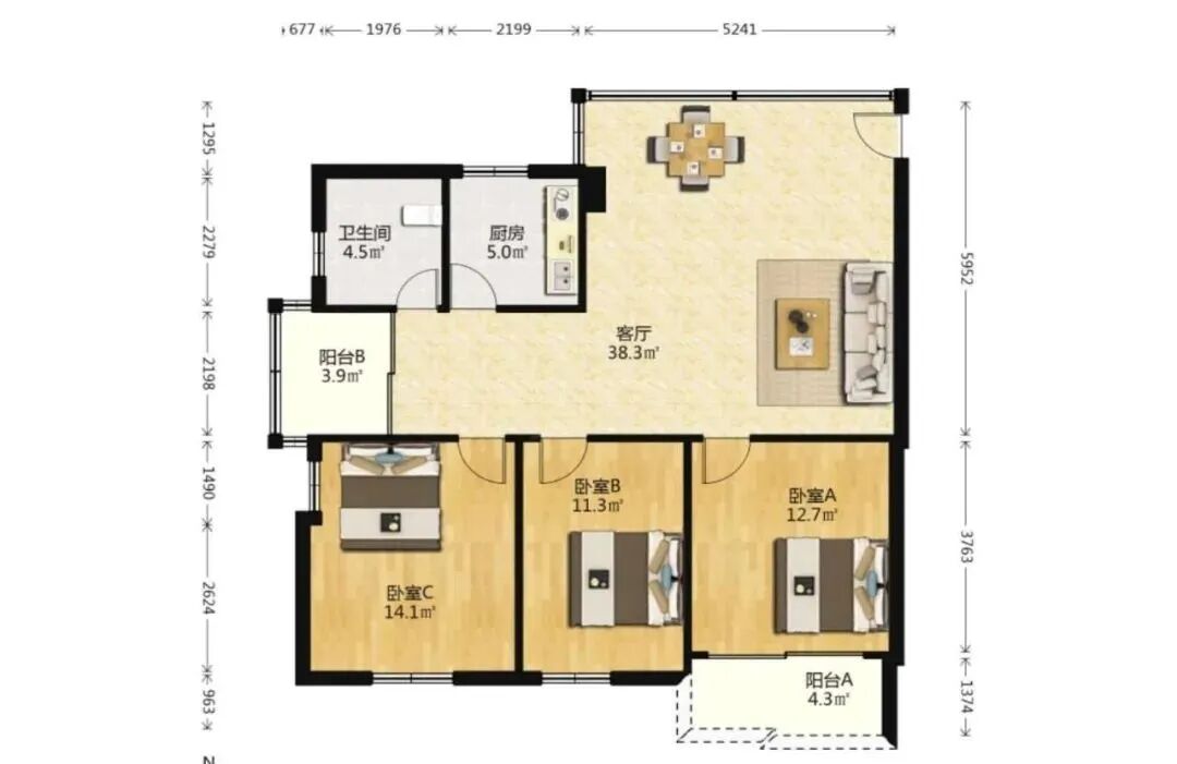 天河北二手房出售，德荣小区，108平方，仅售718万！