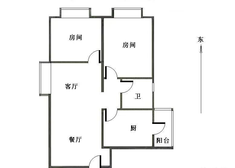 天河北二手房出售，天誉花园笋盘，75.9平，590万！