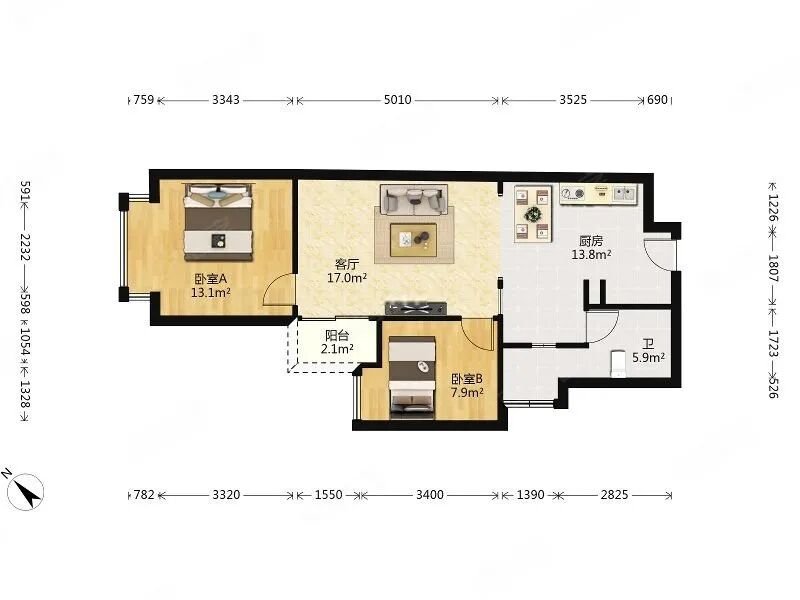 【二手笋盘】广州天河北伊顿18，600万精装大2房