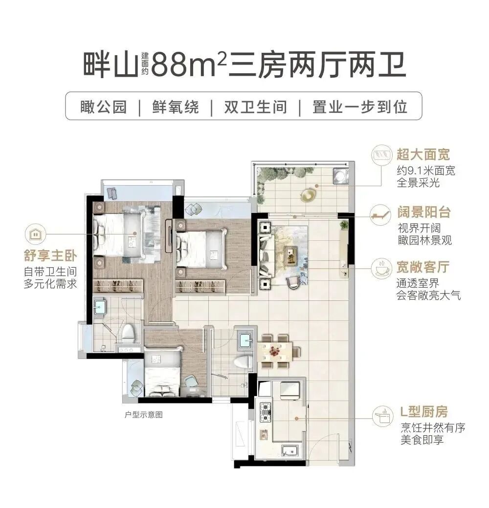 科学城时代天韵，加推200㎡户型！小户型要涨价？