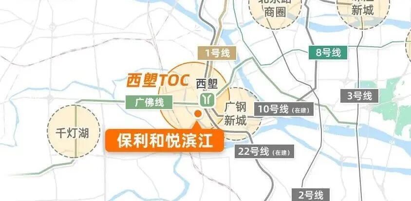 荔湾保利和悦滨江74-107㎡三四房，300万入手？