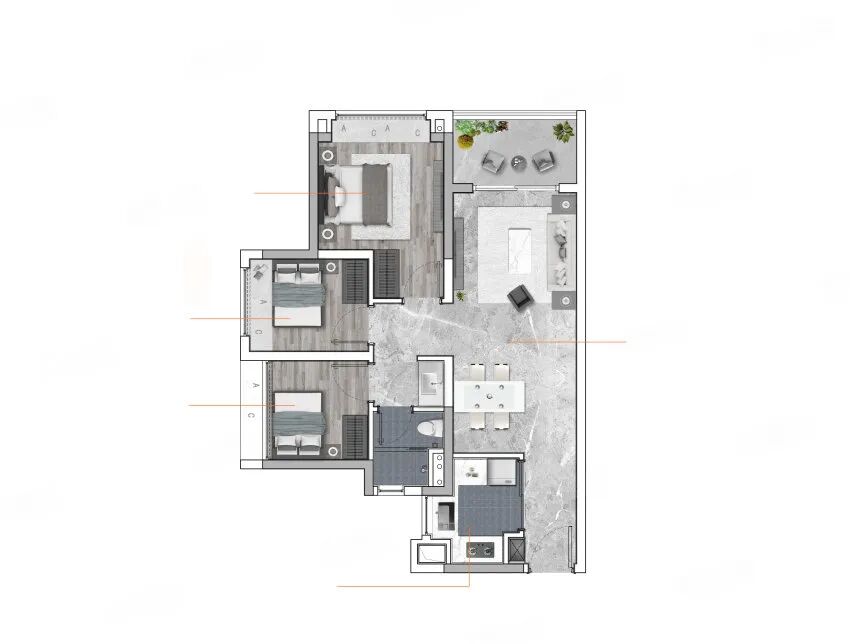广州白云珠实云悦花语，70-113㎡三*五房！