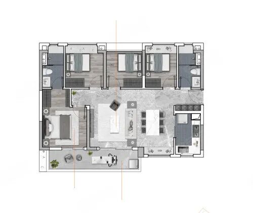 广州白云珠实云悦花语，70-113㎡三*五房！