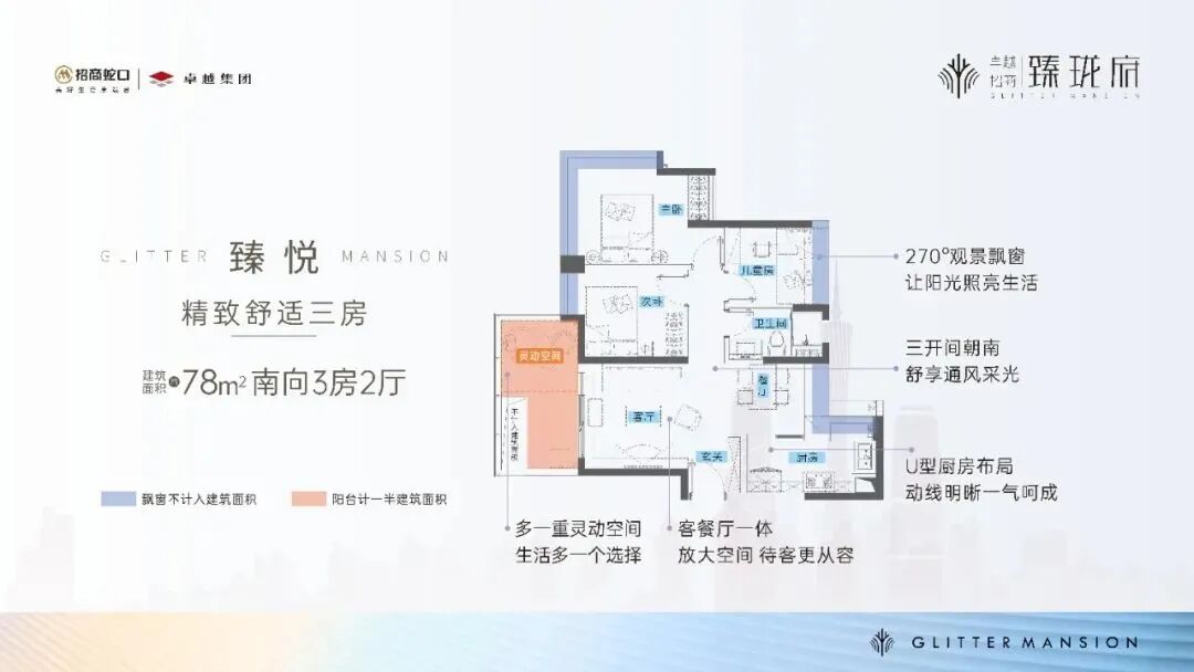 黄埔*招商·臻珑府全南向78-115㎡，单价低*3.69万！