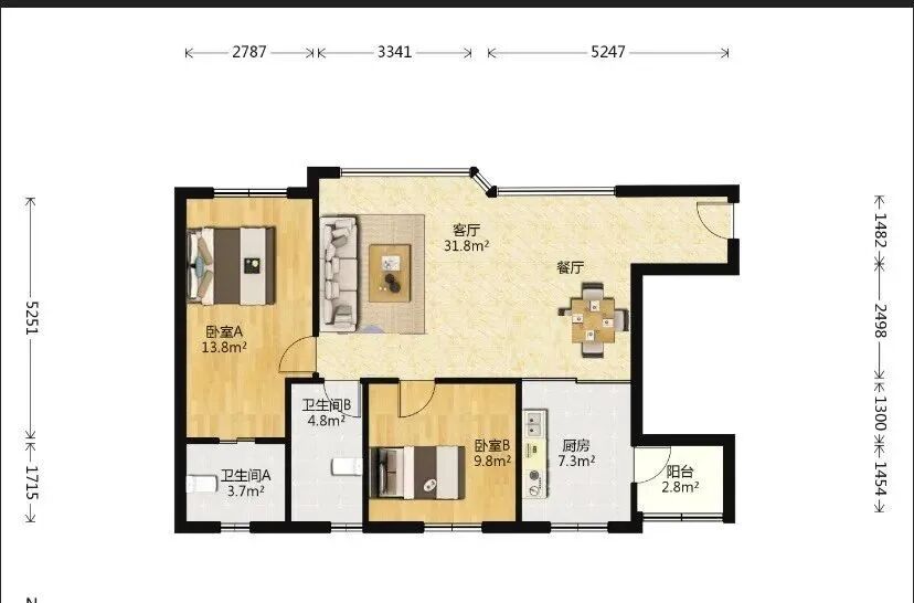 天河北二手房出售，怡苑，109平方，仅售850万！