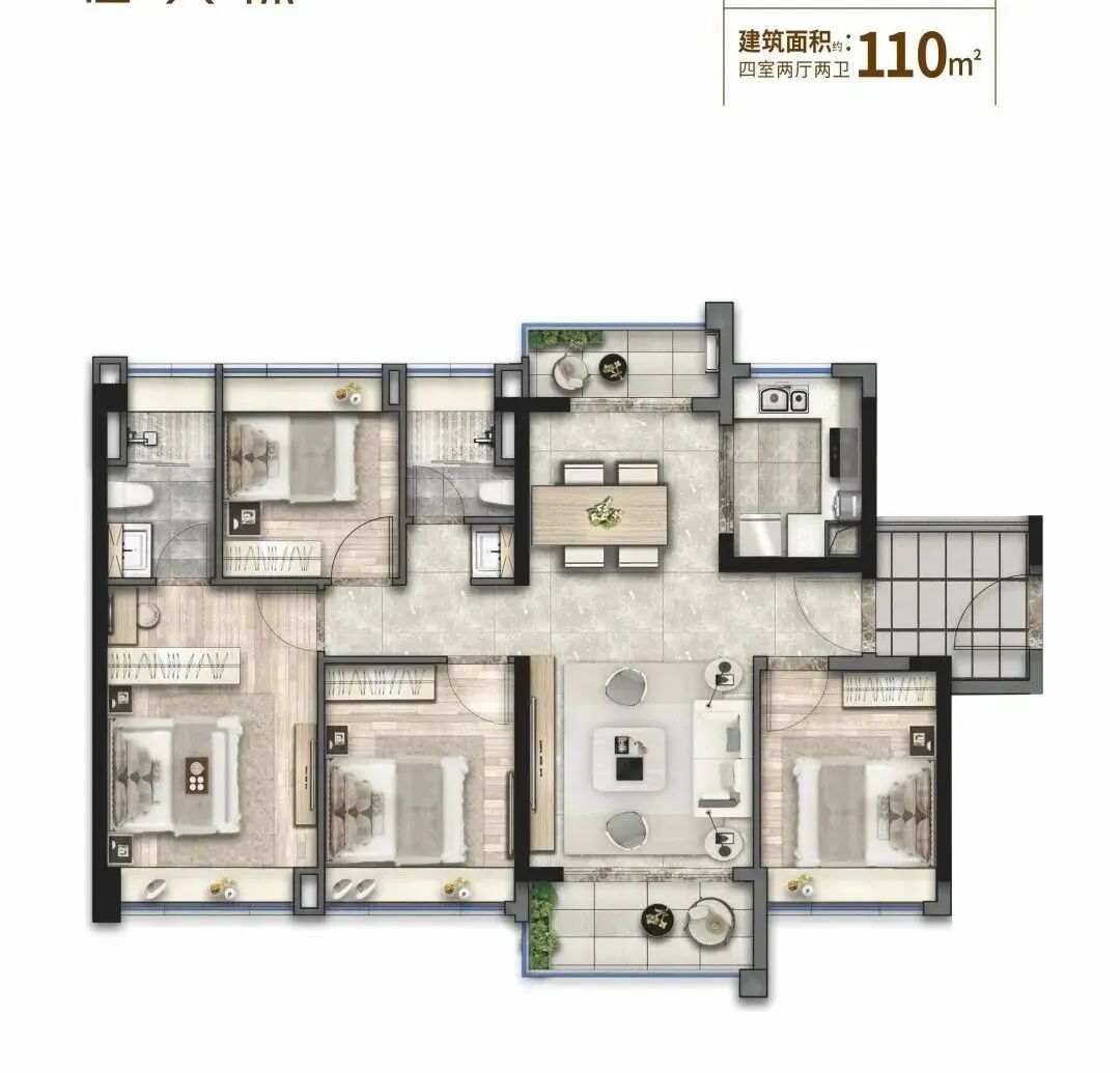 总价300万，买白云五矿招商江天际江景房！