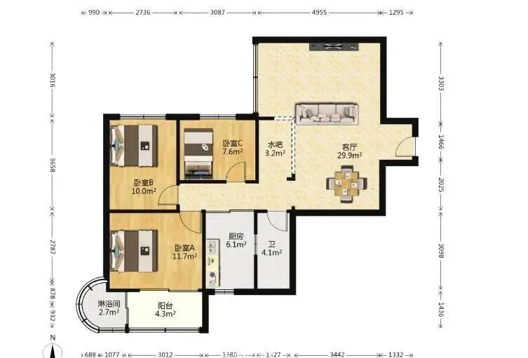 天河北二手房出售，侨林苑笋盘出售！