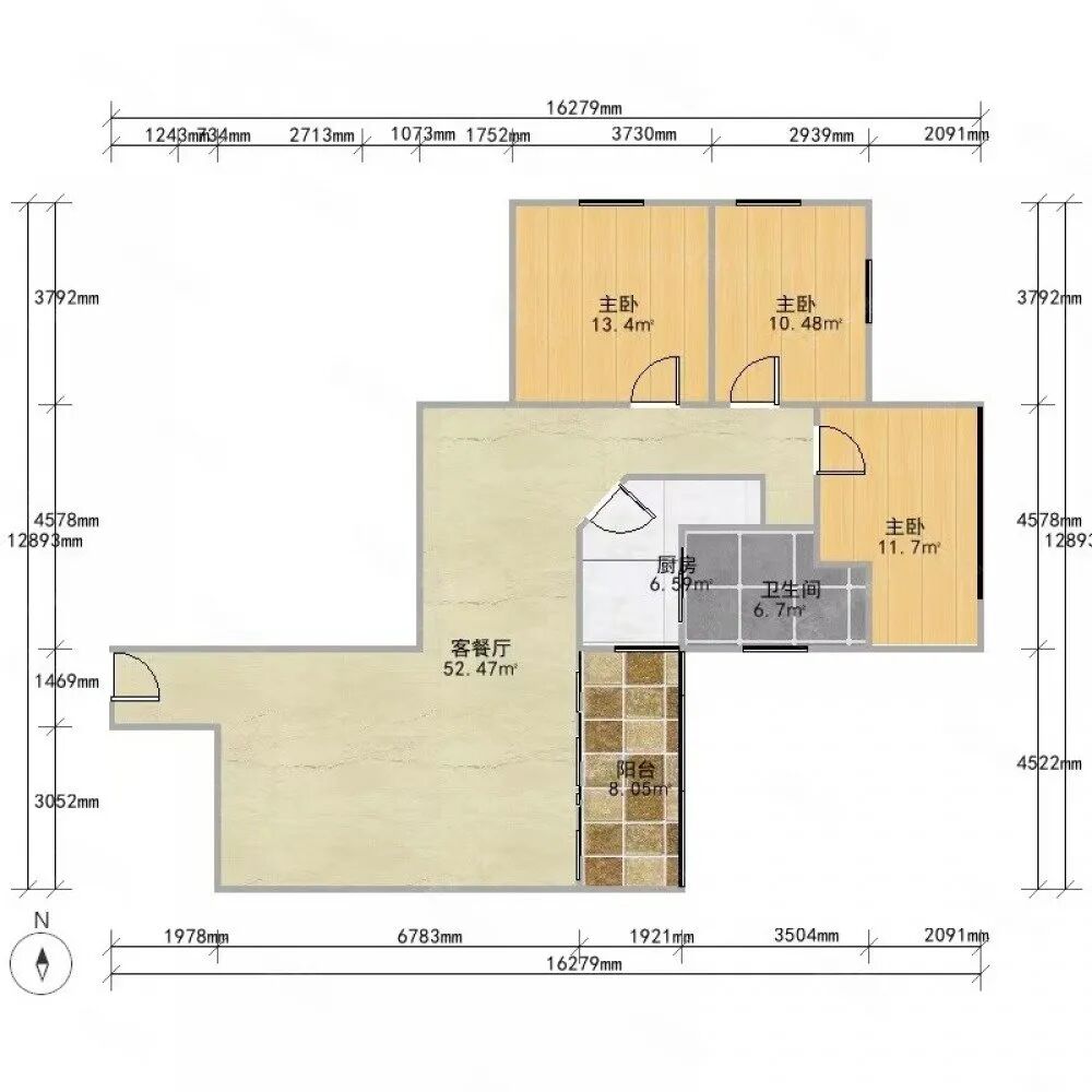 广州天河北二手房出售，远东大厦，111平，总价820万！