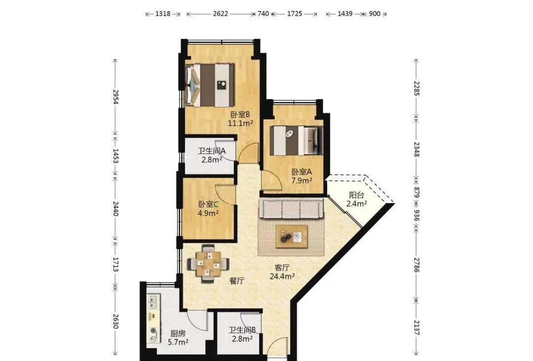 天河北二手房出售，天成大厦二手笋盘出售！