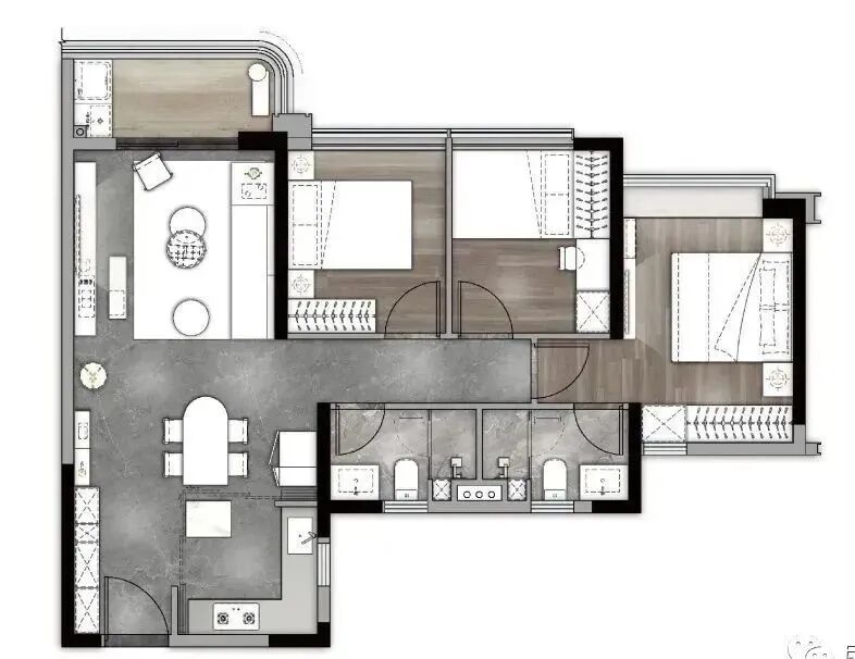海珠【中海·观澔府】南向望江，建面约88-124㎡三*四房！