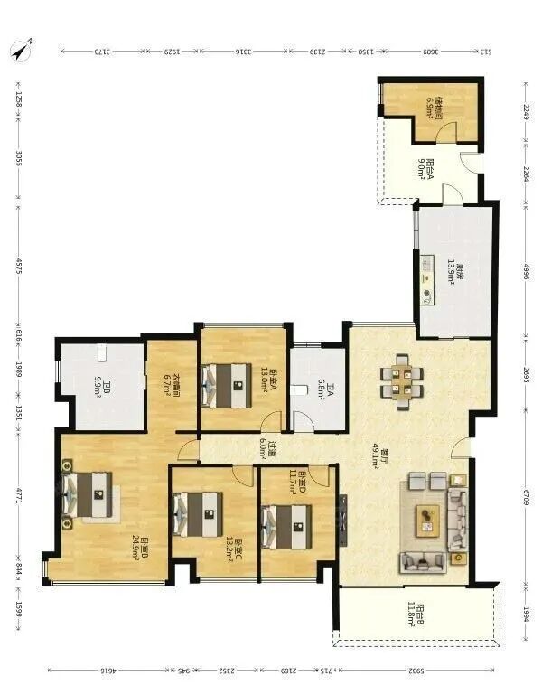 天河北二手房出售，新鸿基峻林二手房源！