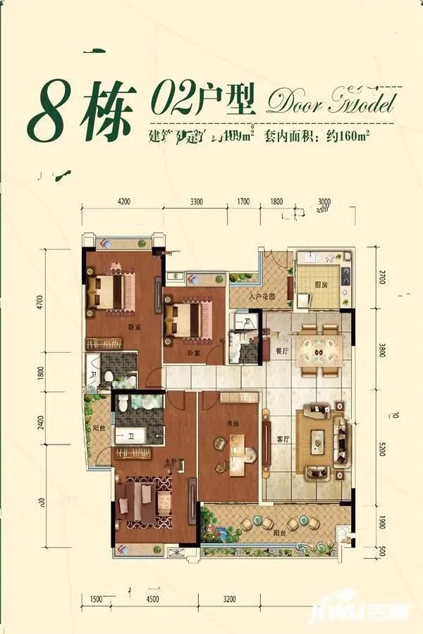 白云区云山锦绣家园二期61-189㎡一*四房