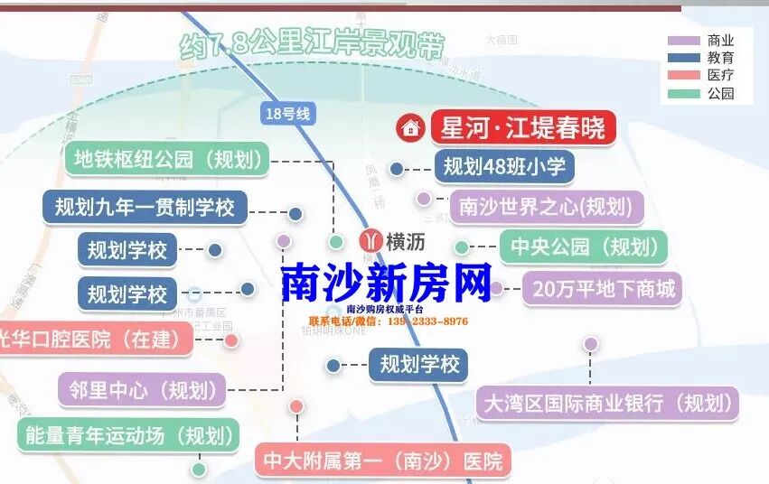 广州南沙【星河江堤春晓】99-133㎡三*四房！