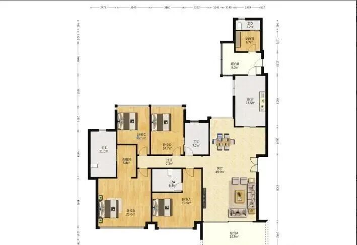 天河北二手房出售，峻林262m²笋盘出售！