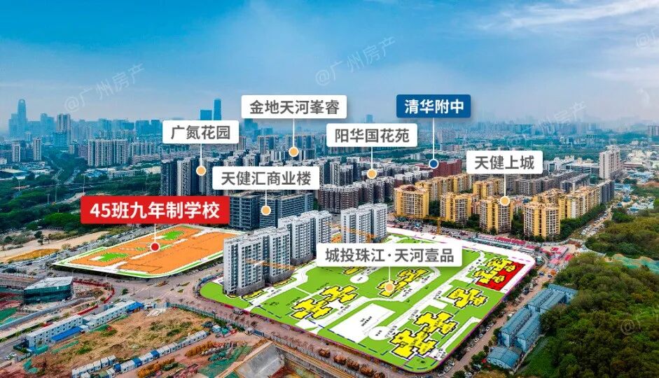 好消息！天河壹品对面的九年制学校，要动工了！