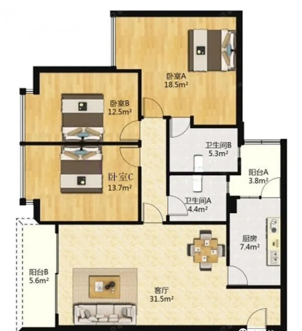 天河北二手房出售信息，多个热门小区，有三房笋盘出售