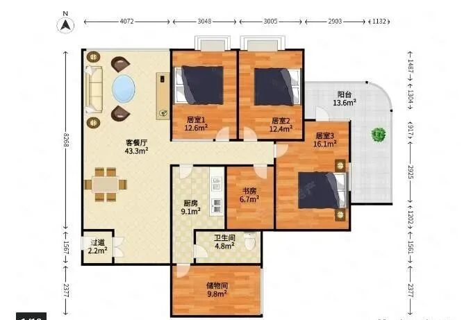 天河北二手房出售信息，多个热门小区，有三房笋盘出售