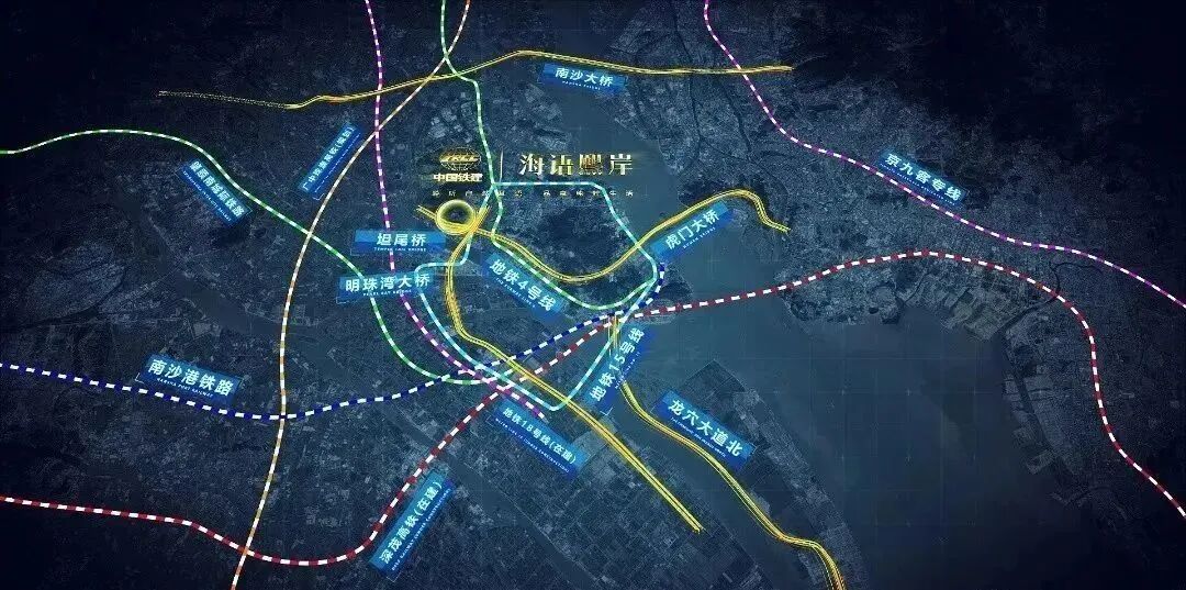 南沙蕉门大盘中铁建海语熙岸建面90-187㎡，总价250万！