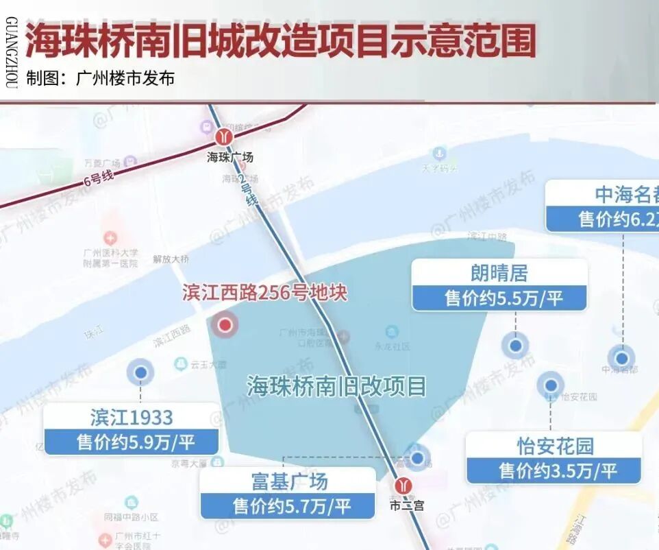 航拍！30米临江！海珠桥旁的这块*，会被抢吗？