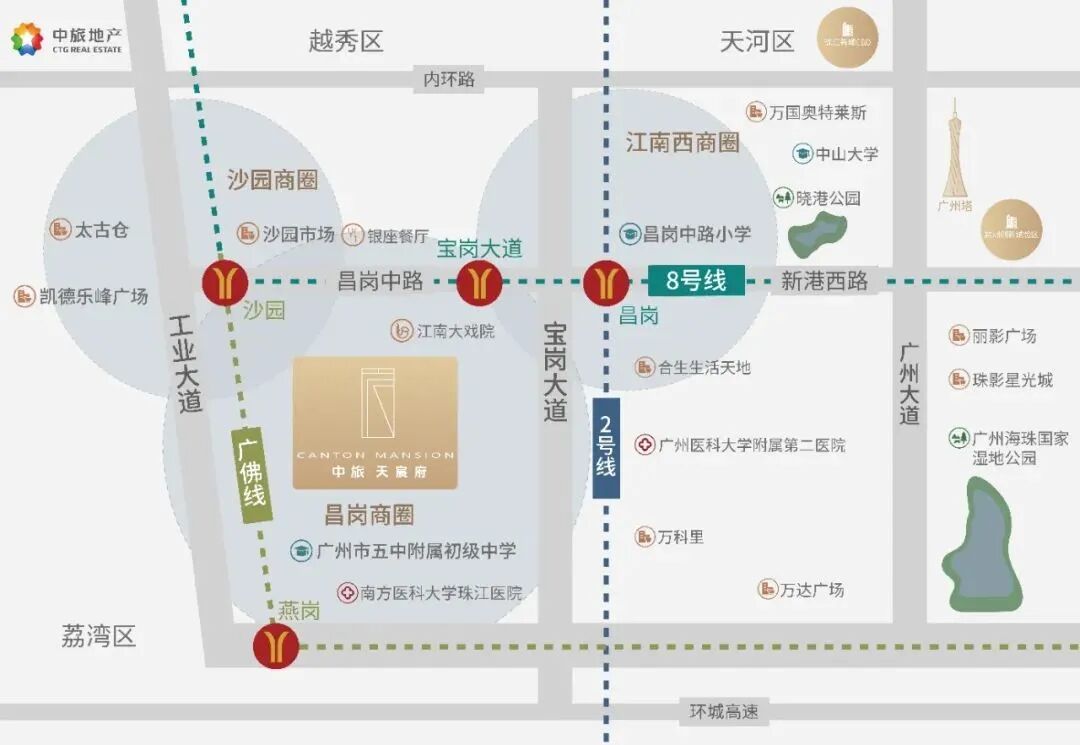 广州海珠*新盘*推82/122㎡三四房，均价6字头!