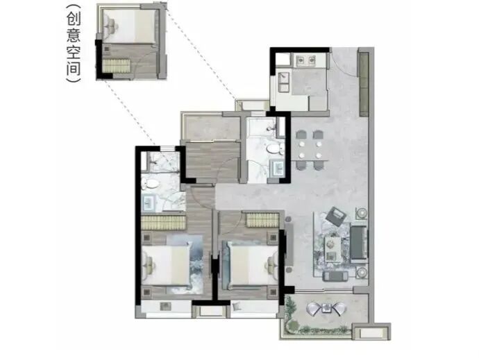 260万买白云三房，保利锦绣公馆项目有何*?