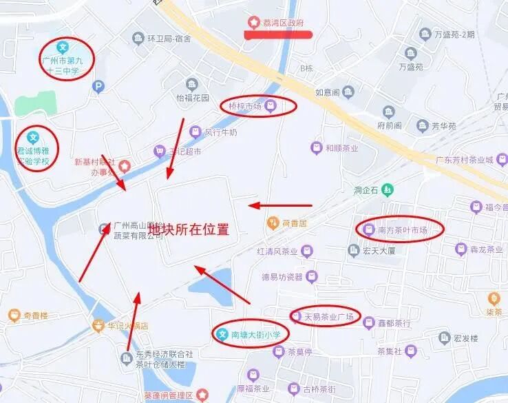 底价成交！广东建工联合体21.59亿摘得荔湾桥梓大街地块，地块周边有哪些楼盘？