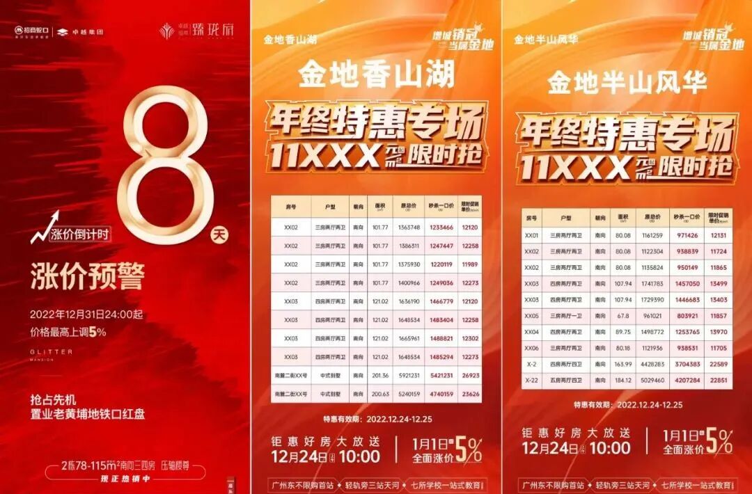 广州楼市一边在搞年终特价，一边在喊元旦涨价