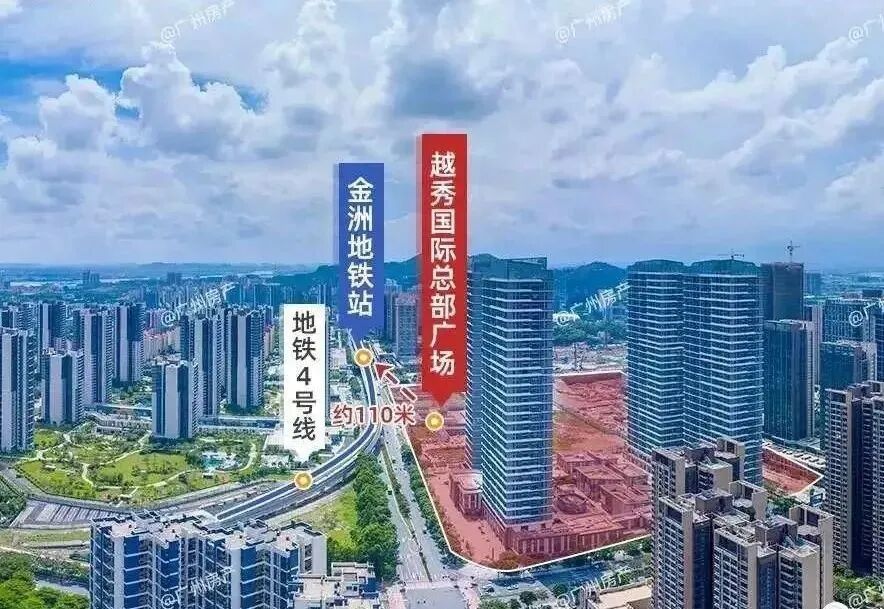 南沙越秀国际总部广场总价60万，临近4号线金洲地铁口！