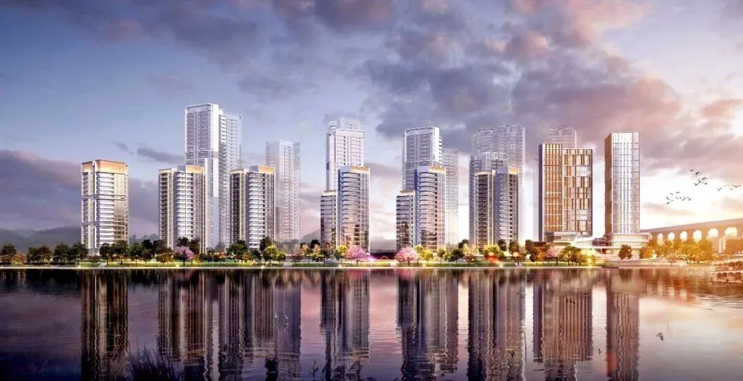 奥园恒基学苑壹号，*付38万起，建面105-225㎡，一线江景豪宅