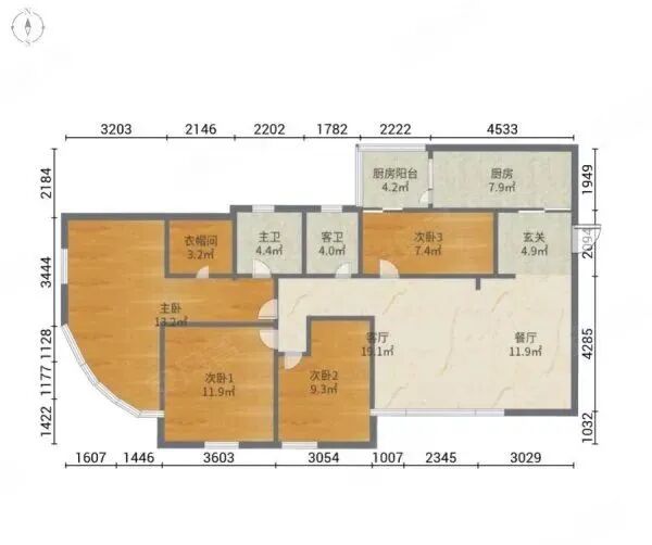广州天河北二手房，东方之珠花园，143方，总价980万！