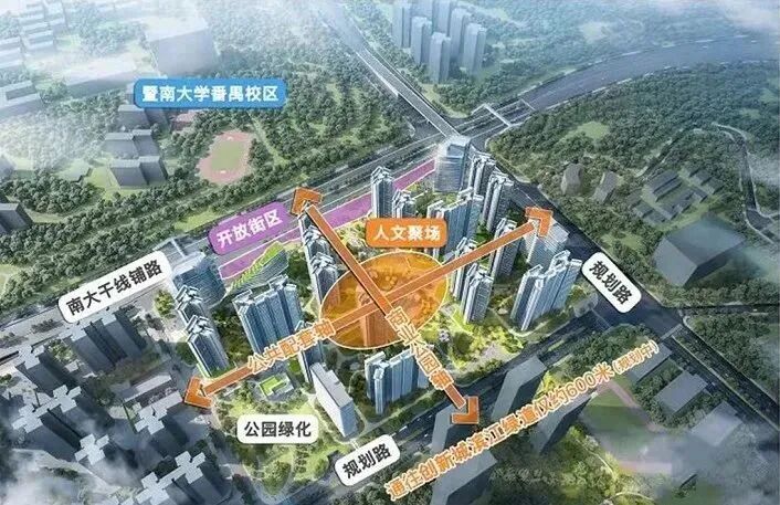 广州番禺越秀大学星汇城4万出头！主推86-125㎡全明阳光宅