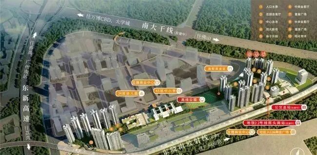 广州番禺【越秀·品秀星瀚TOD】总价255万起，73-98m²平层复式