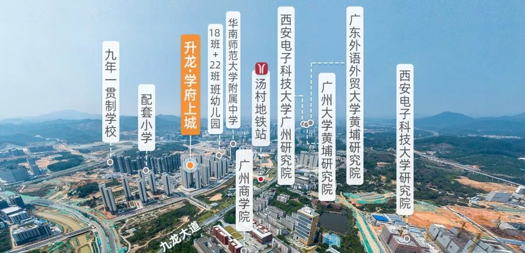 华附旁！黄埔升龙学府上城推新！学位房买家必看！