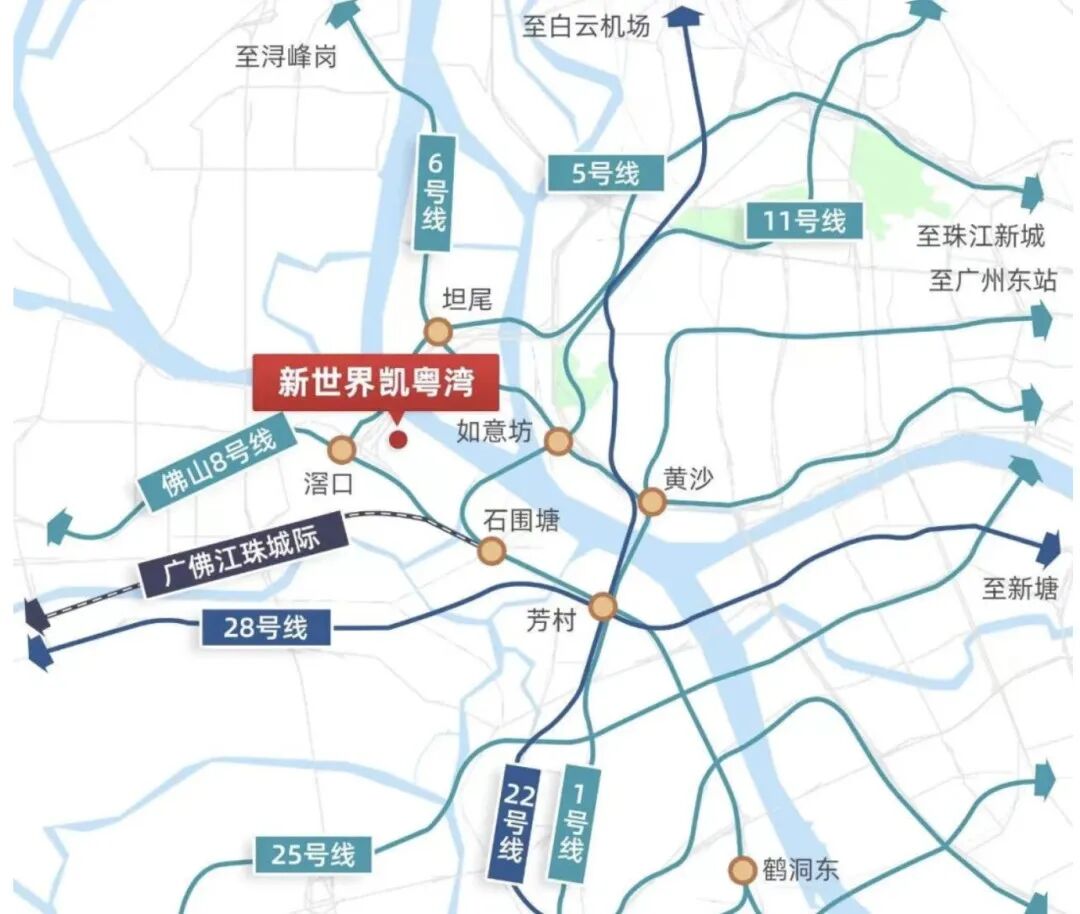 白鹅潭江景大盘！世界凯粤湾加推109㎡~143㎡