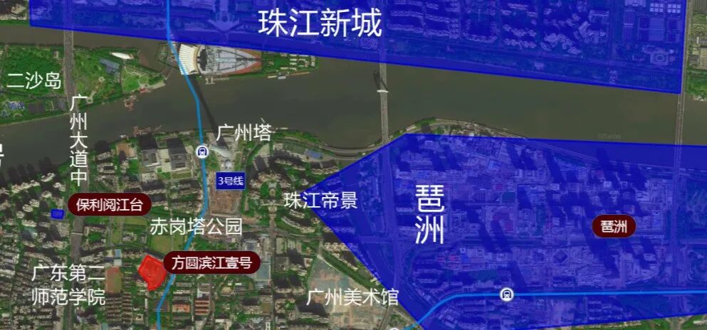 广州海珠【方圆·滨江壹号】双地铁+推窗即见小蛮腰