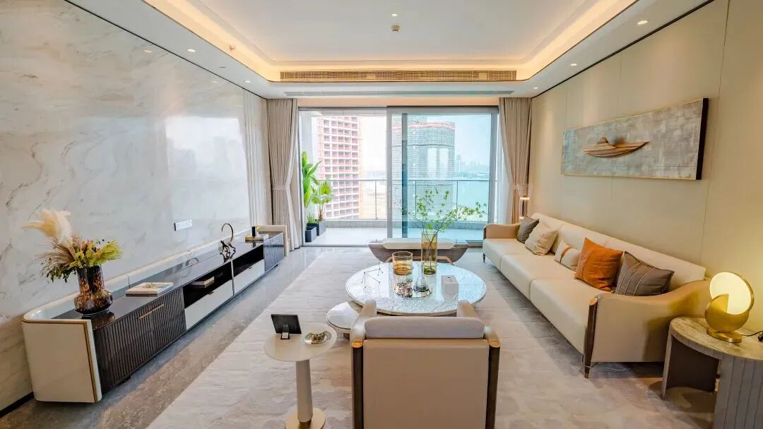 广州幸福湾！270°江景，阳台堪比跑道！