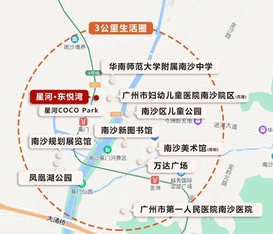 全城热销新盘，南沙星河东悦湾建面87-207㎡！