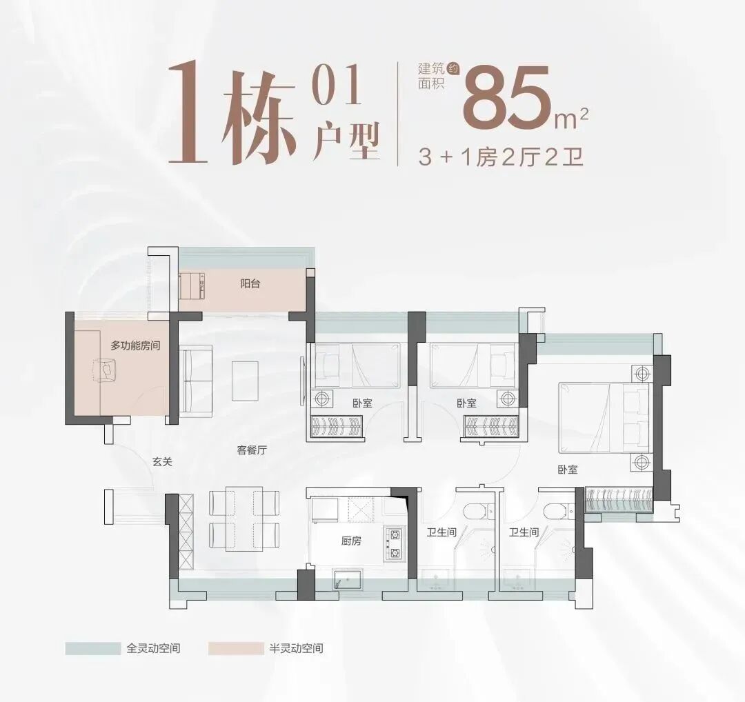 总价不到200万，买白云TOD三房！