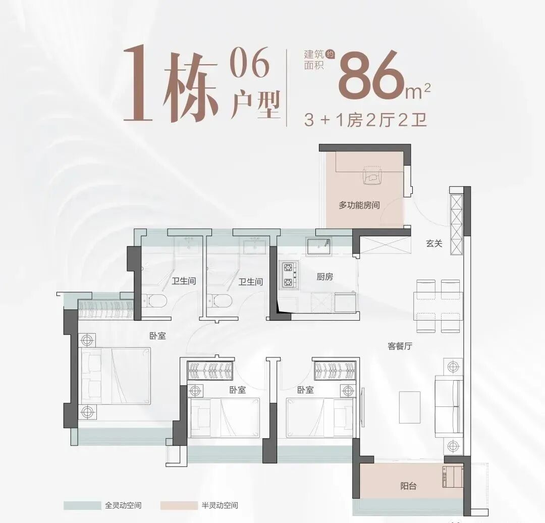 总价不到200万，买白云TOD三房！