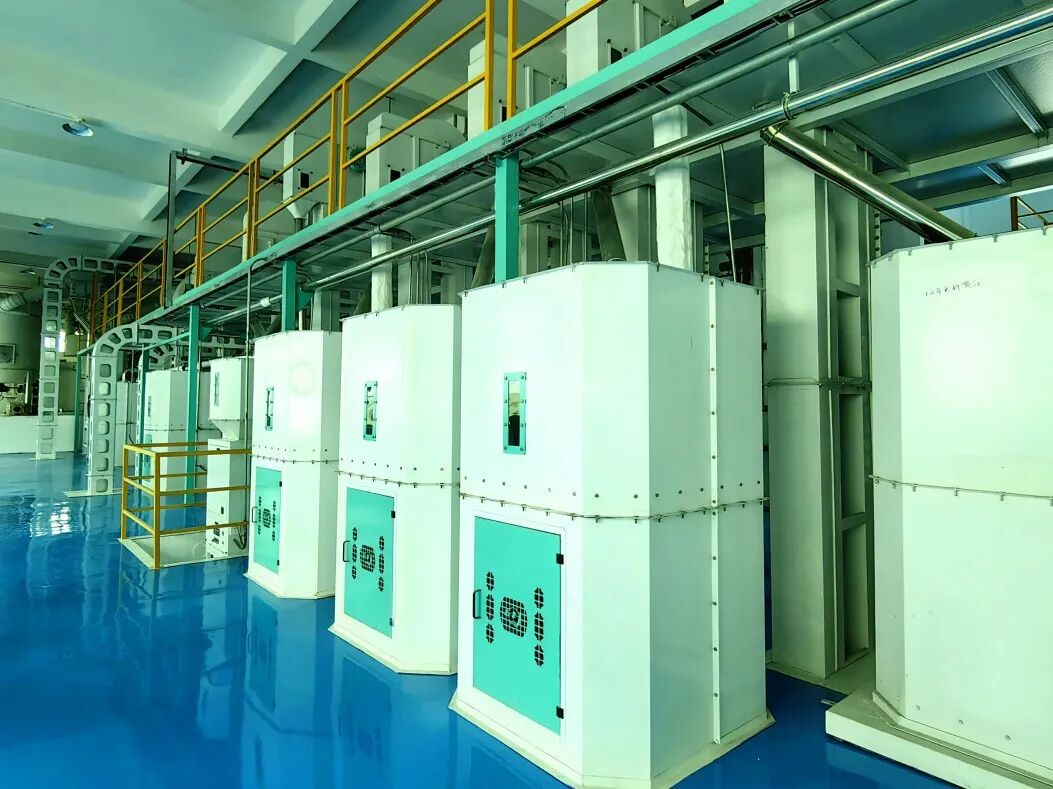 广东远良米业有限公司的丝苗米智能加工生产线，可实现大米加工工艺、决策、控制、管理的智能化。