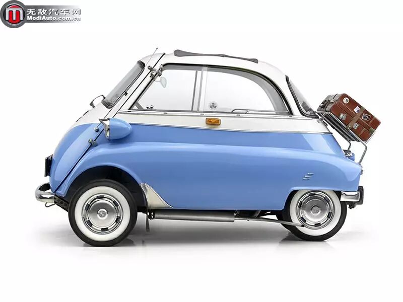 宝马isetta,诞生于1956年,比peel p50更早诞生,然而在体型上却输给