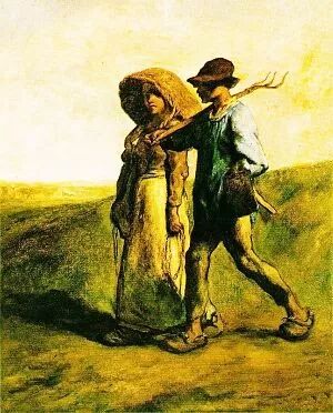 面油画美国波士顿美术馆藏让·弗朗索瓦·米勒〔jean francois millet