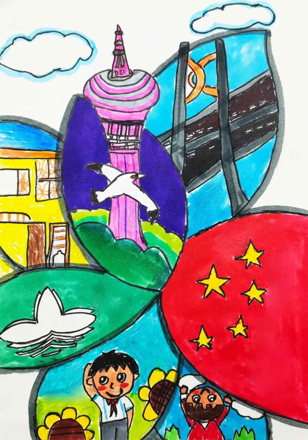 获奖名单 | "童心飞扬, 筑梦大湾区"庆祝澳门回归二十二周年少儿绘画