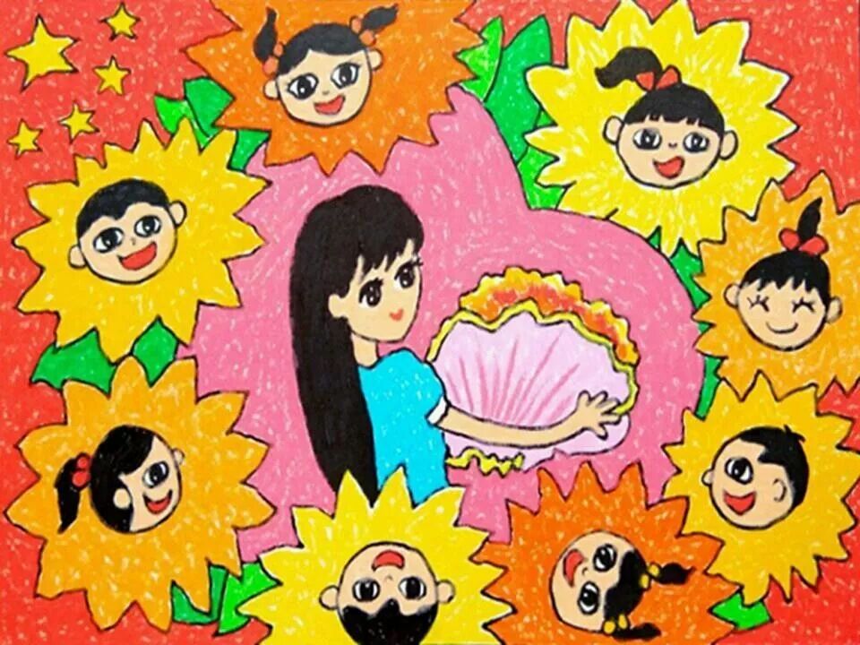 获奖名单公布巴巴腾我心中最美的老师绘画作品征集活动